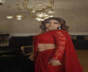 Tulsi Kumar looking hot in red saree from indian red saree sex v
