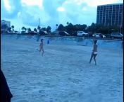 Girls fighting on the beach from girls fighting naked