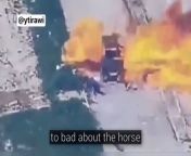 Hunting civilians with drones. A new leaked video shows zionist forces targeting a group of Palestinians travelling with a horse-drawn cart in Gaza. from a group of guys sleeping with a girl