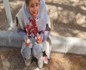 A woman who supports the oppressive regime of Iran beat this little girl until she was covered in blood on the grounds that she did not wear the hijab properly. from xvideosx radhe maxxx woman d