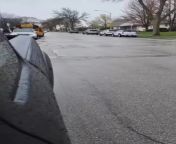 Stolen Kia rear ends school bus while its letting children off from japan school bus sex