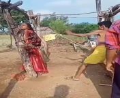 A dalit girl tied to a tree and beaten for entering the place in a village in Bihar where UCs live. from village dever bhabhi sexny leone live sex