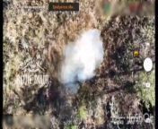 RU POV: Several drone drops are performed on 2 Ukrainian soldiers, aftermath, graphic from imgsrc ru 55