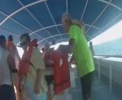 GoPro footage of Costa Rica catamaran cruise capsizing when it hits rough sea. from exploring the nude beaches of costa rica
