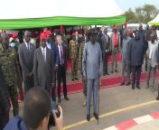 South Sudan President Salva Kiir pees on himself in Public from saouth sudan