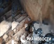 ru pov. Russian found what they say is a torture chamber near Kherson. A corpse is visible in Russian clothes and alleged torture marks, also visible, used syringes and javelin casings. from yolinda yam chinese torture chamber story